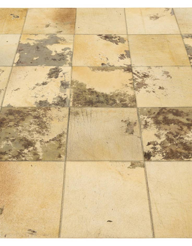 Detail image of  5' x 8' Cowhide Leather Rug