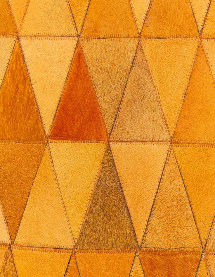 Detail image of  7' 11 x 9' 11 Cowhide Stocks Rug