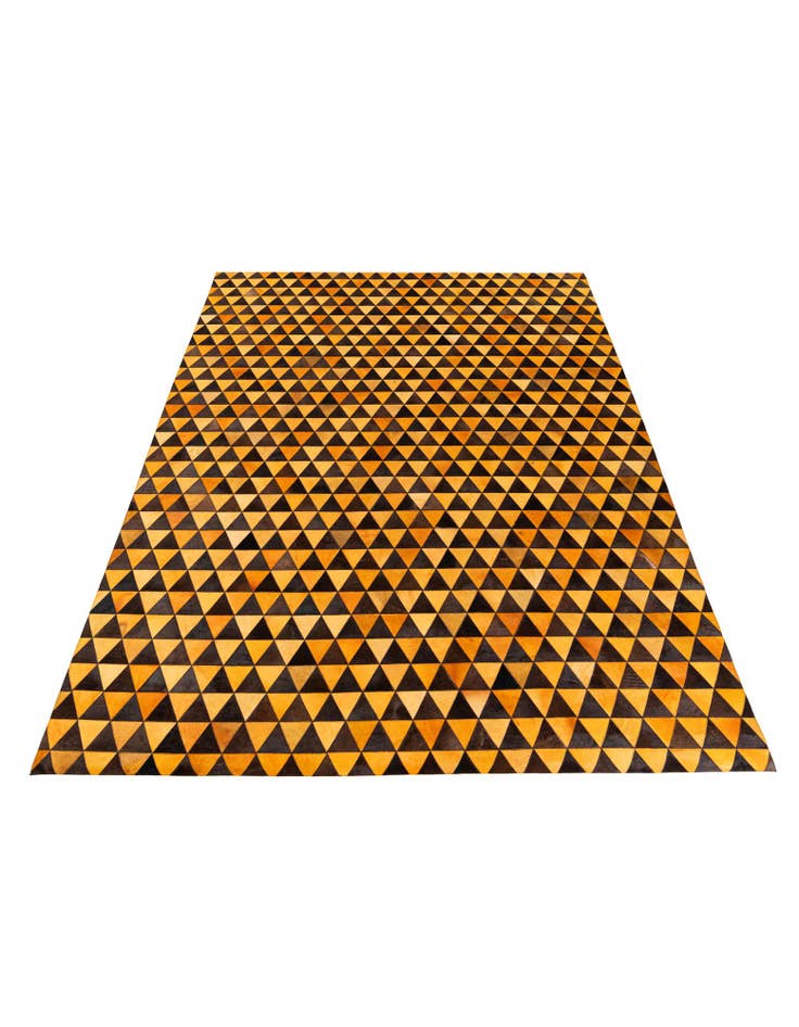 Detail image of  8' 1 x 10' 5 Cowhide Stocks Rug