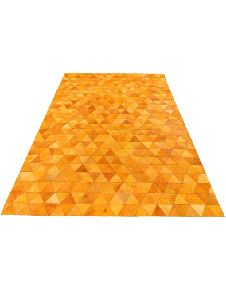 Detail image of  5' 2 x 8' 1 Cowhide Stocks Rug