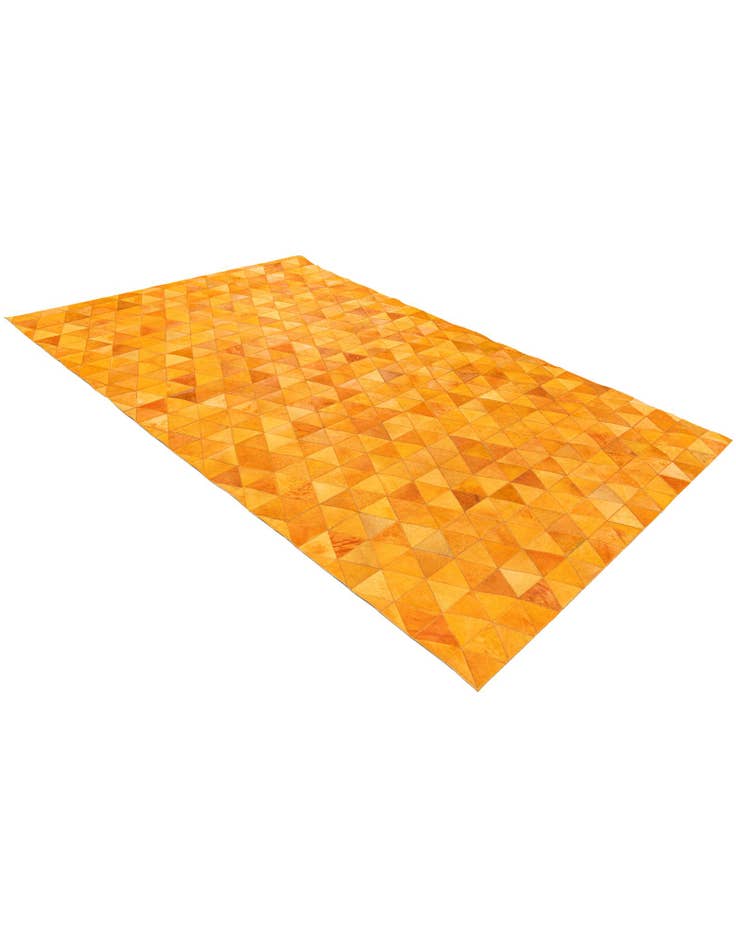 Detail image of  5' 2 x 8' 1 Cowhide Stocks Rug