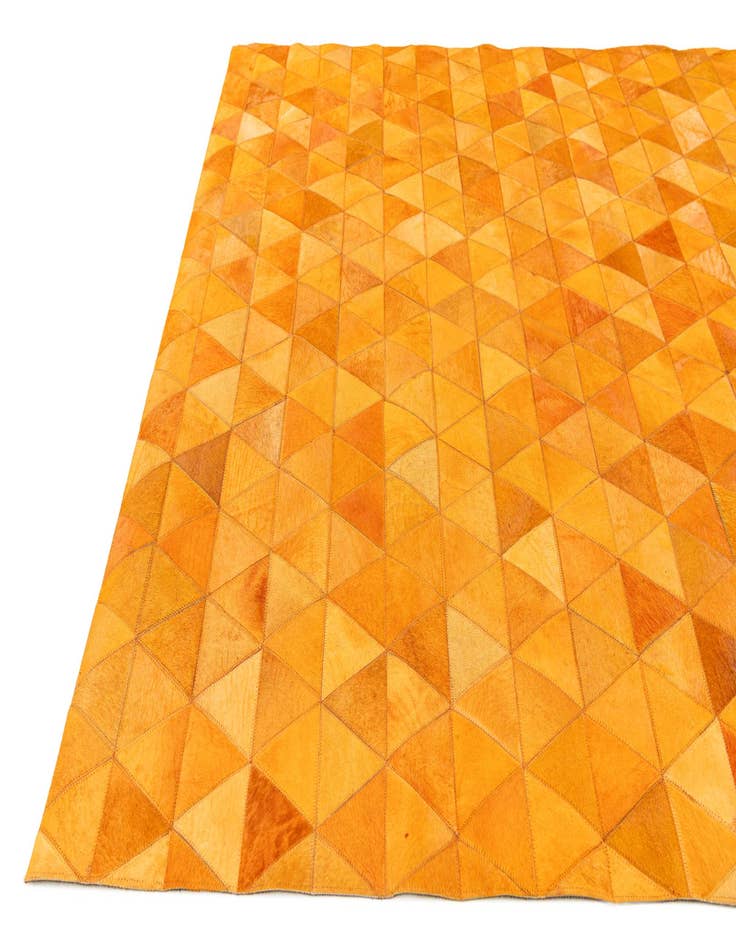 Detail image of  5' 2 x 8' 1 Cowhide Stocks Rug