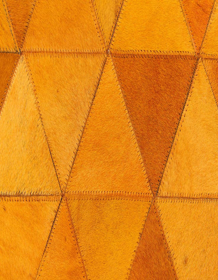 Detail image of  5' 2 x 8' 1 Cowhide Stocks Rug