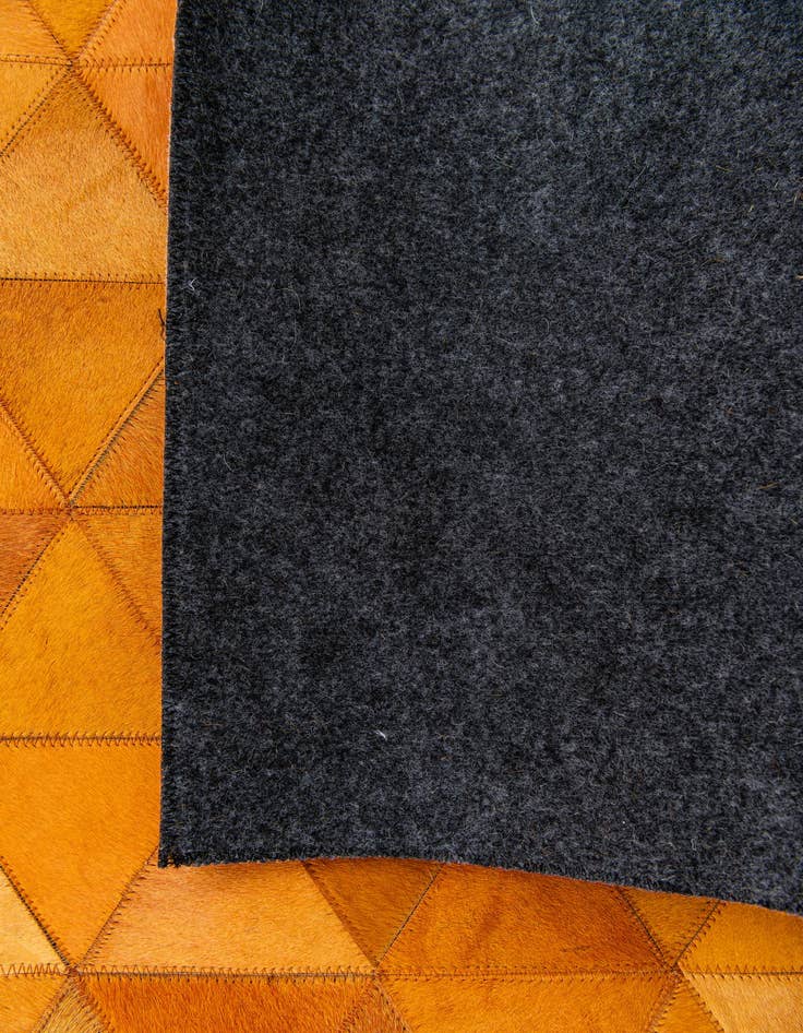 Detail image of  5' 2 x 8' 1 Cowhide Stocks Rug