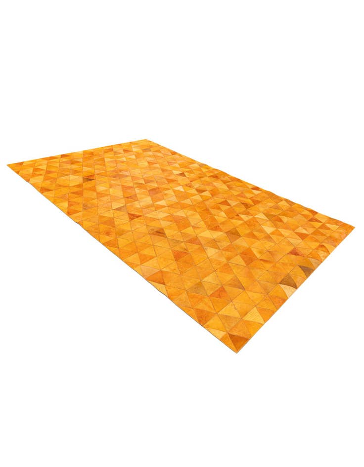 Detail image of  5' 1 x 8' 1 Cowhide Stocks Rug