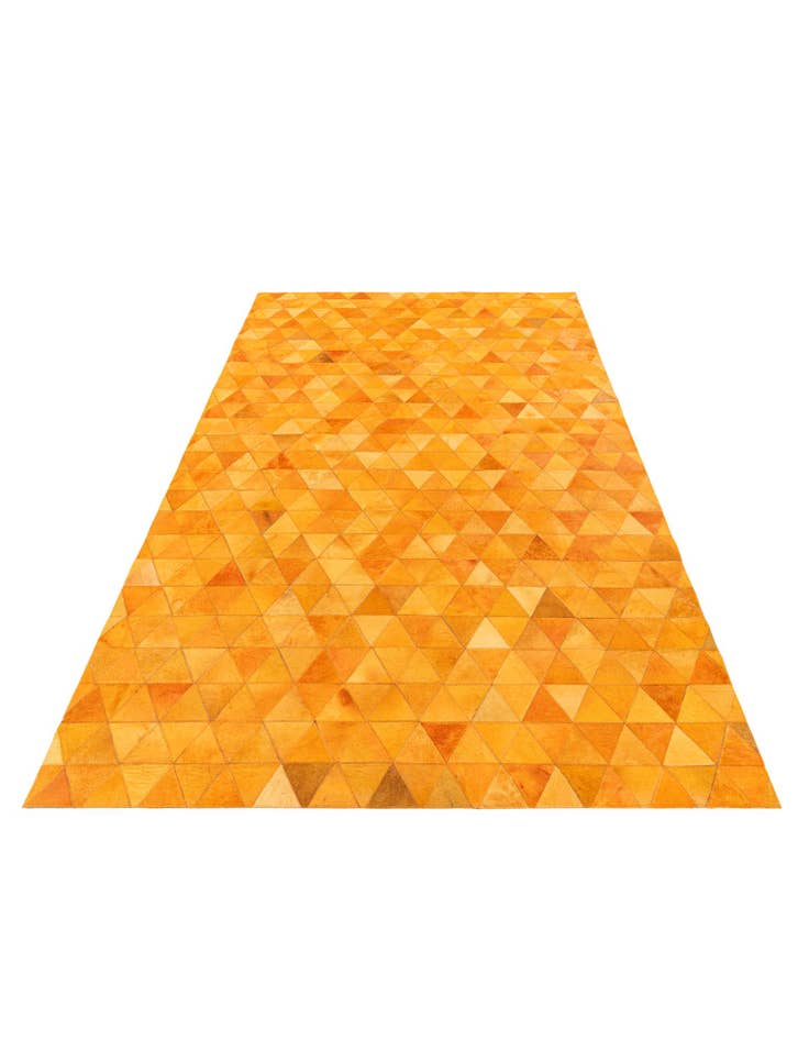 Detail image of  5' 1 x 8' 1 Cowhide Stocks Rug