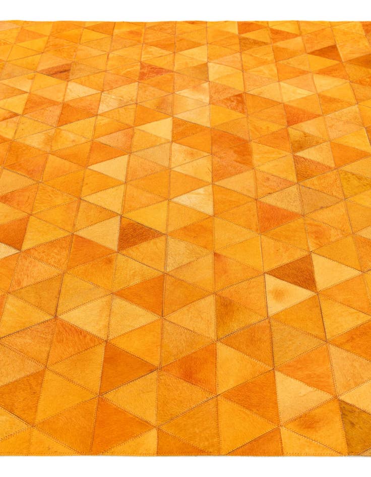 Detail image of  5' 1 x 8' 1 Cowhide Stocks Rug