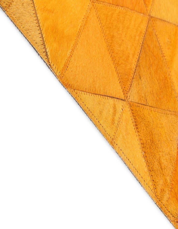 Detail image of  5' 1 x 8' 1 Cowhide Stocks Rug