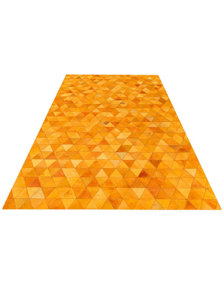 Detail image of  5' 2 x 8' 1 Cowhide Stocks Rug