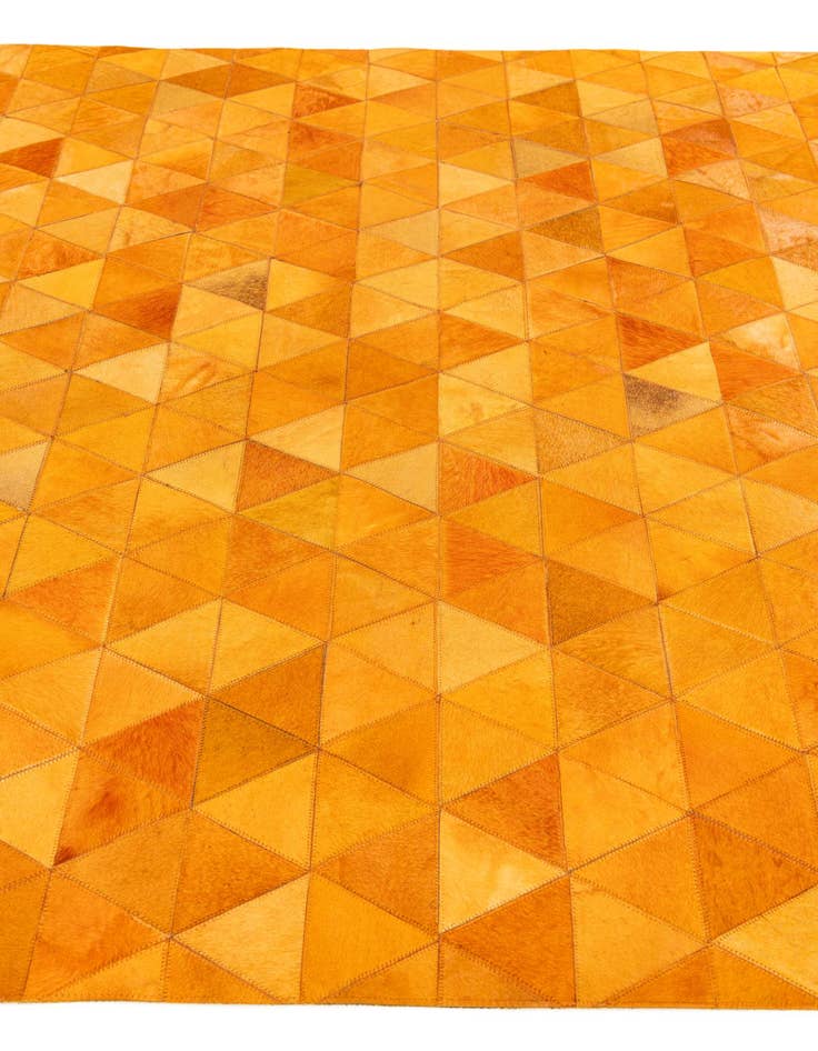 Detail image of  5' 2 x 8' 1 Cowhide Stocks Rug