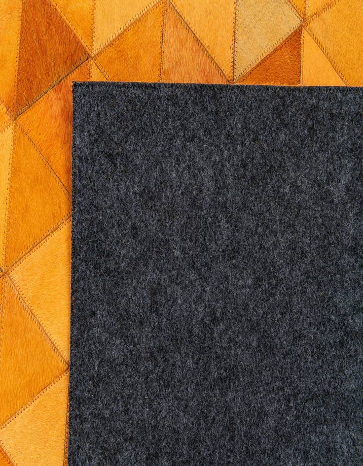Detail image of  5' 2 x 8' 1 Cowhide Stocks Rug