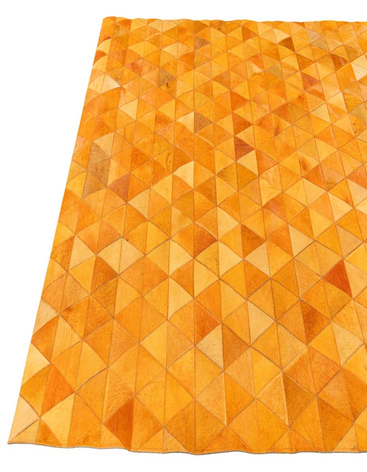 Detail image of  5' 2 x 7' 11 Cowhide Stocks Rug