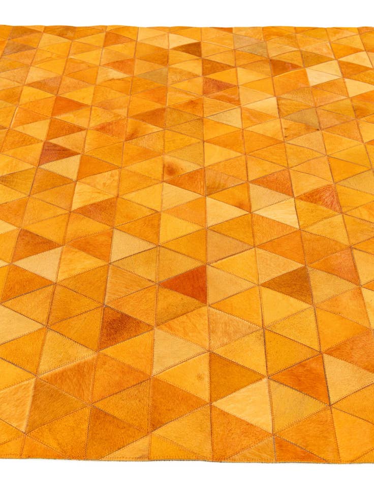 Detail image of  5' 2 x 7' 11 Cowhide Stocks Rug