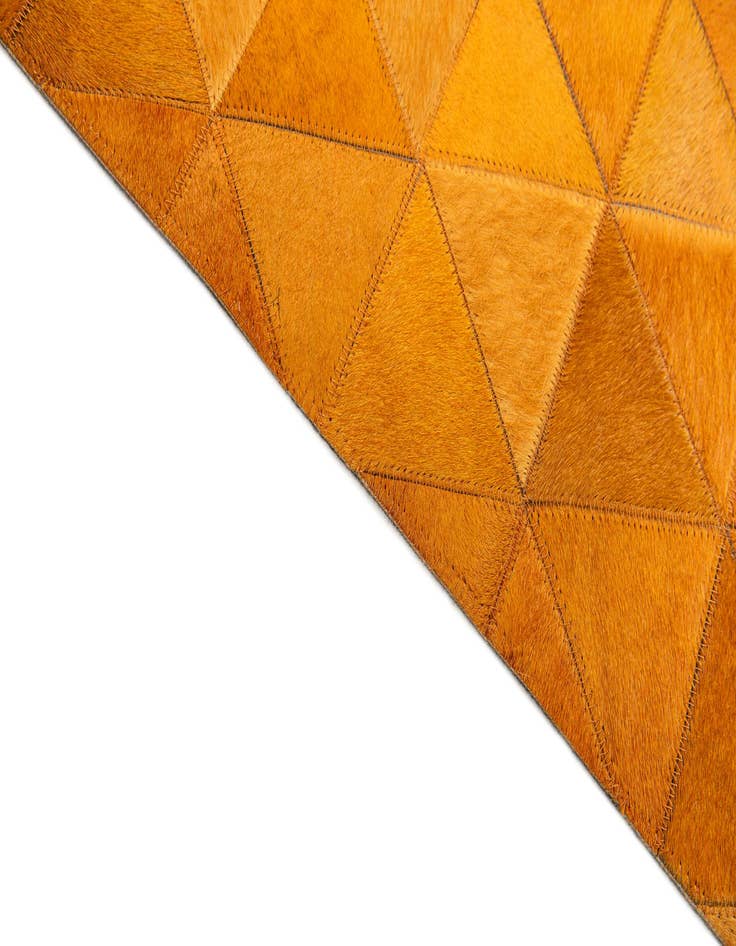 Detail image of  5' 2 x 7' 11 Cowhide Stocks Rug