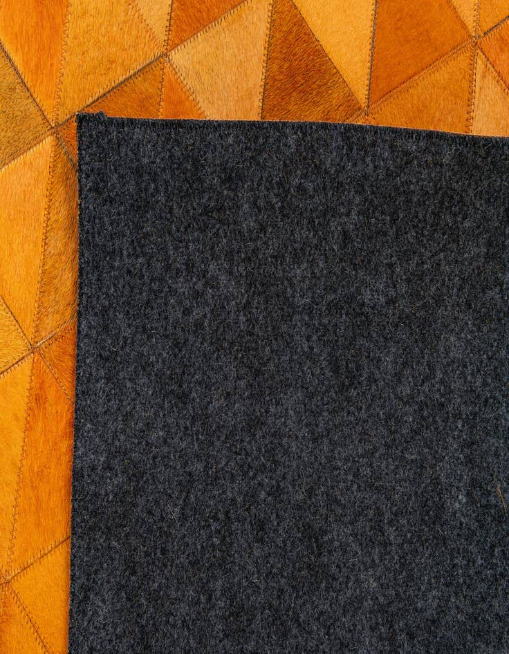 Detail image of  5' 2 x 8' 1 Cowhide Stocks Rug