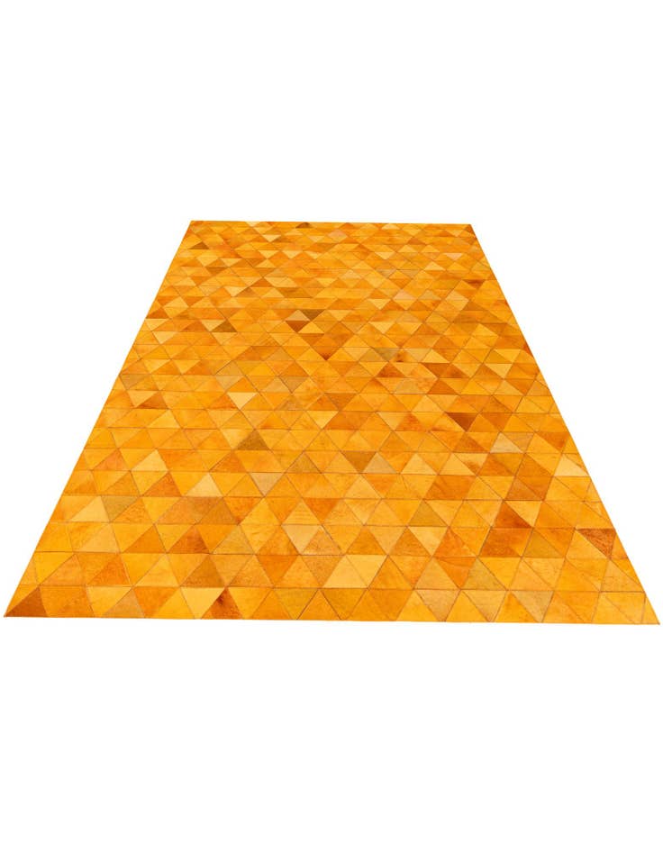 Detail image of  5' 2 x 8' 1 Cowhide Stocks Rug