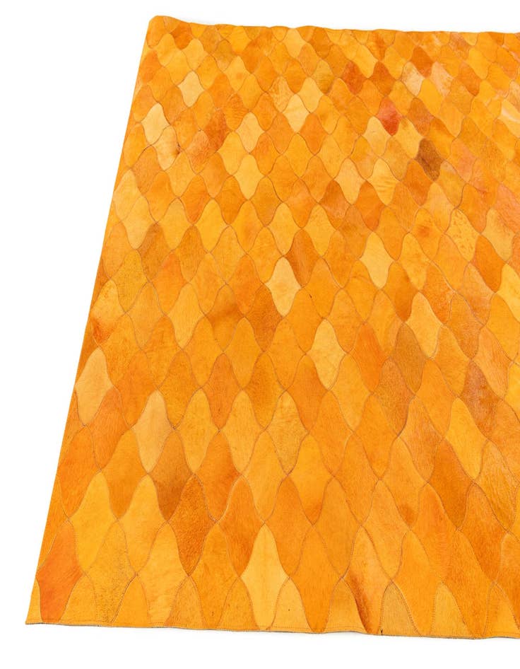 Detail image of  5' 1 x 8' Cowhide Stocks Rug