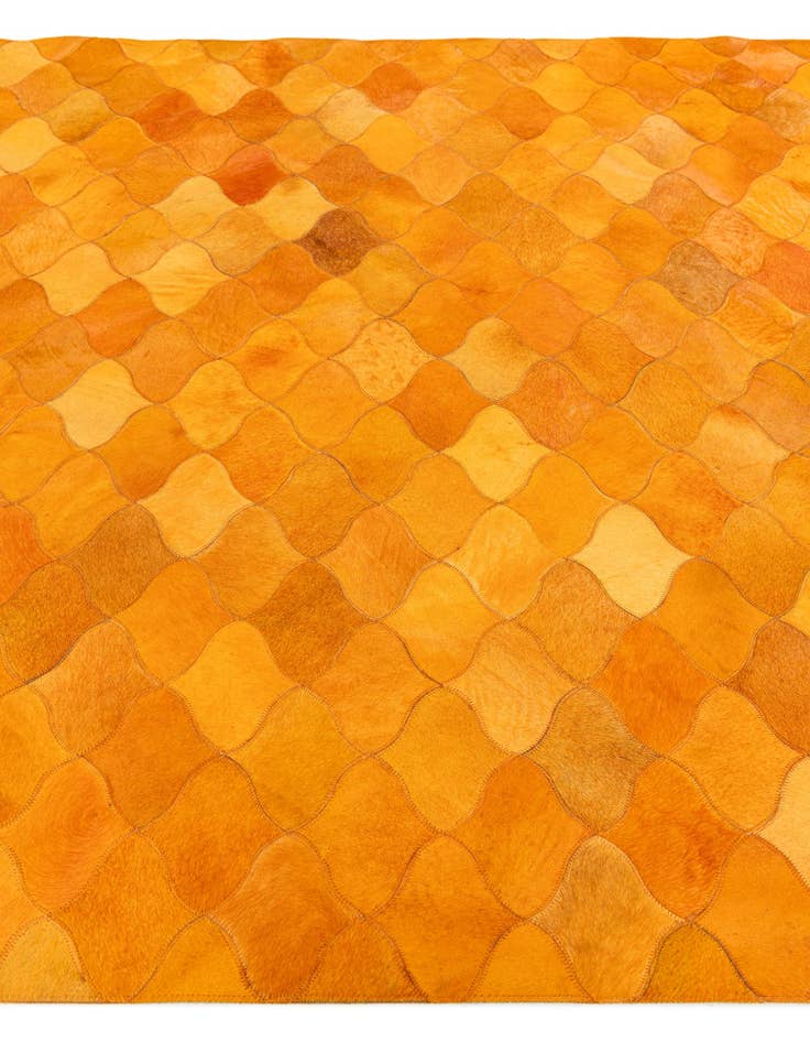 Detail image of  5' 1 x 8' Cowhide Stocks Rug