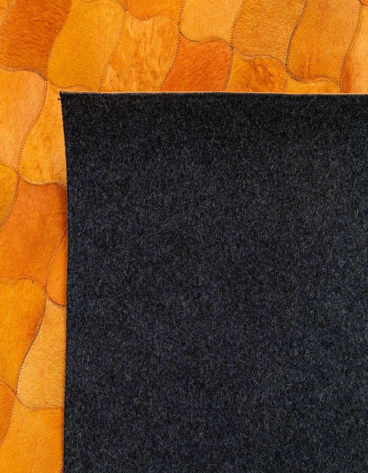Detail image of  5' 1 x 8' Cowhide Stocks Rug