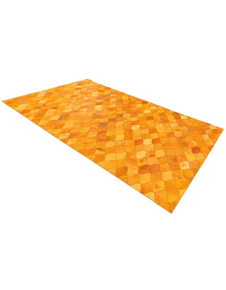 Detail image of  5' 1 x 8' Cowhide Stocks Rug