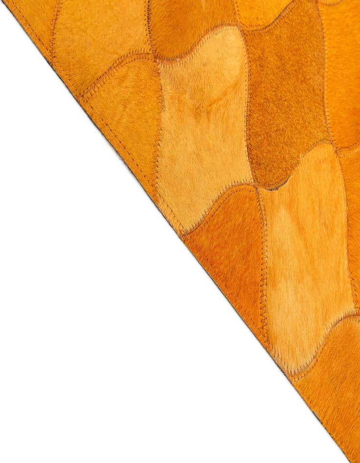 Detail image of  5' 1 x 8' Cowhide Stocks Rug