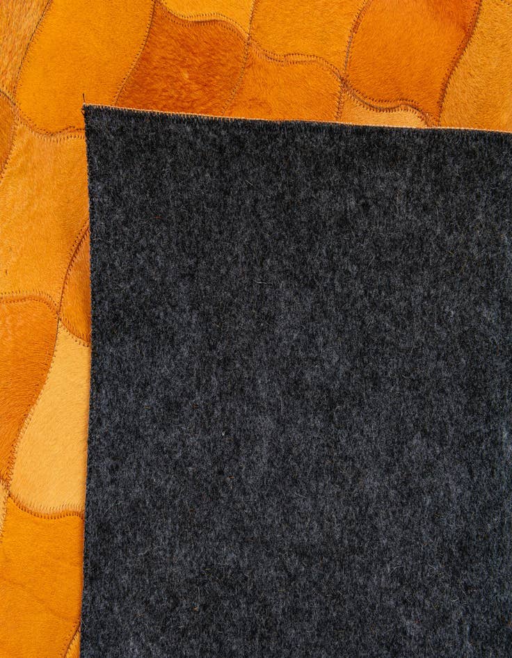 Detail image of  5' 1 x 8' Cowhide Stocks Rug