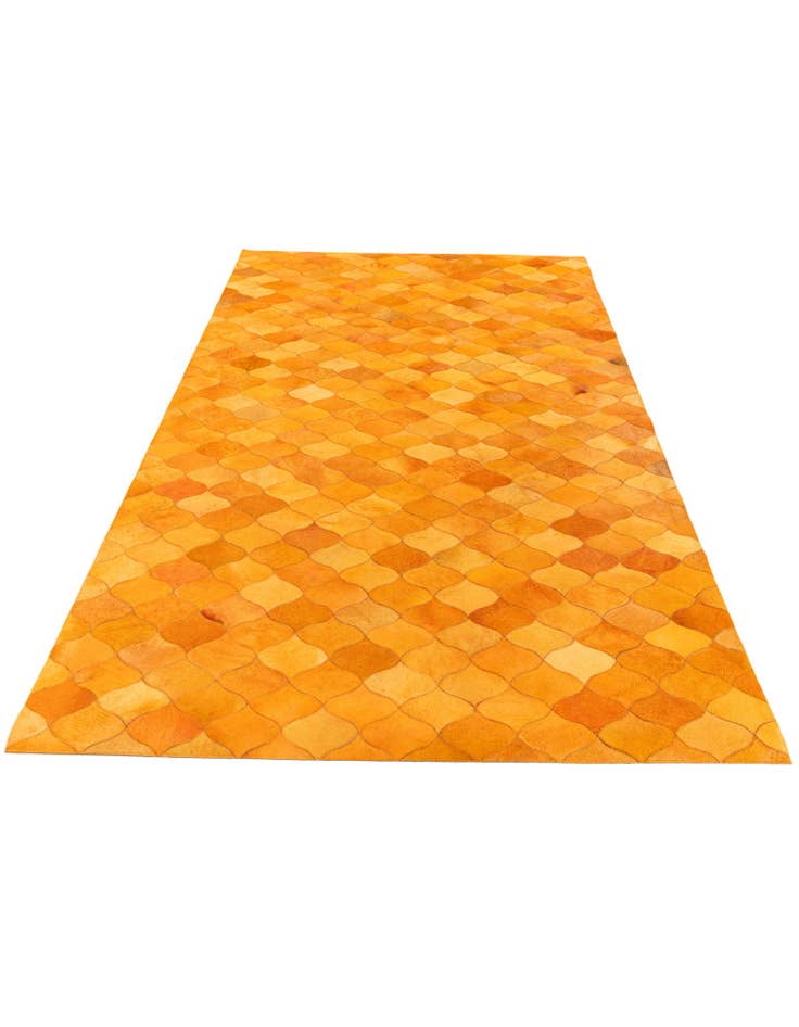 Detail image of  5' 1 x 8' Cowhide Stocks Rug