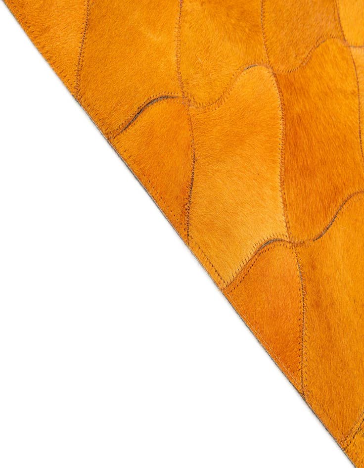 Detail image of  5' 1 x 8' Cowhide Stocks Rug