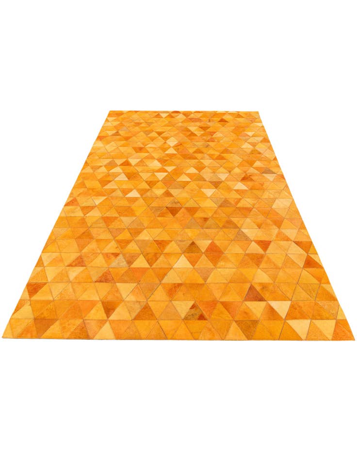 Detail image of  4' 11 x 8' Cowhide Stocks Rug