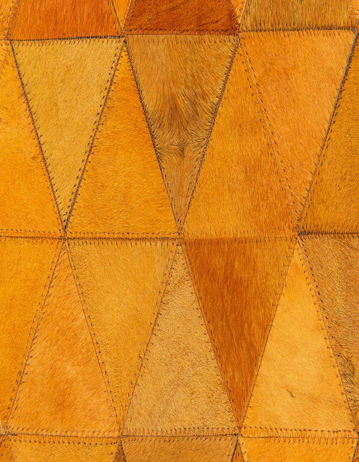 Detail image of  4' 11 x 8' Cowhide Stocks Rug