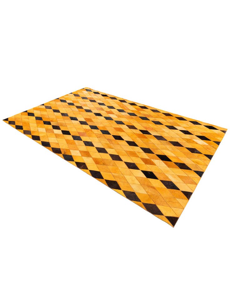 Detail image of  5' 1 x 8' Cowhide Stocks Rug