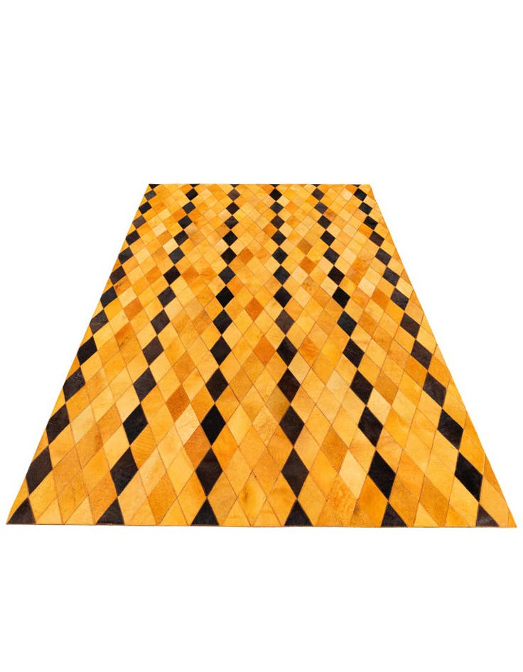 Detail image of  5' 1 x 8' Cowhide Stocks Rug