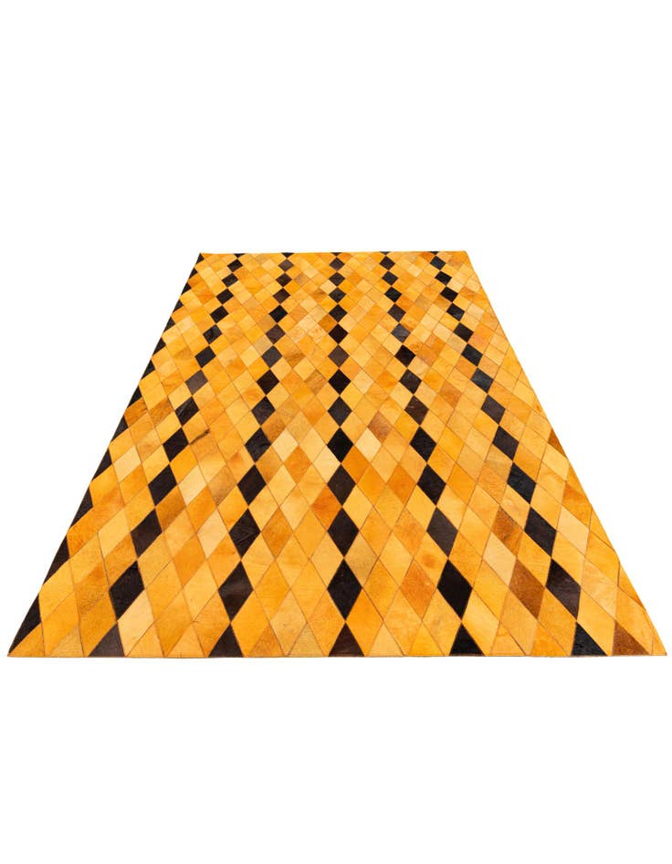 Detail image of  5' 1 x 8' Cowhide Stocks Rug