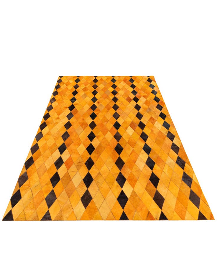 Detail image of  5' 1 x 8' Cowhide Stocks Rug