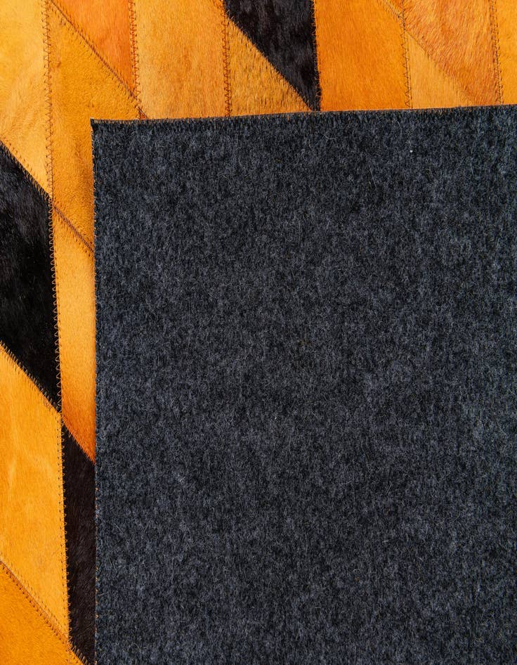 Detail image of  5' 1 x 8' Cowhide Stocks Rug