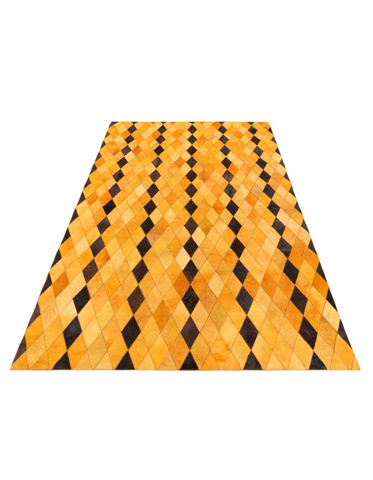 Detail image of  5' 1 x 8' Cowhide Stocks Rug