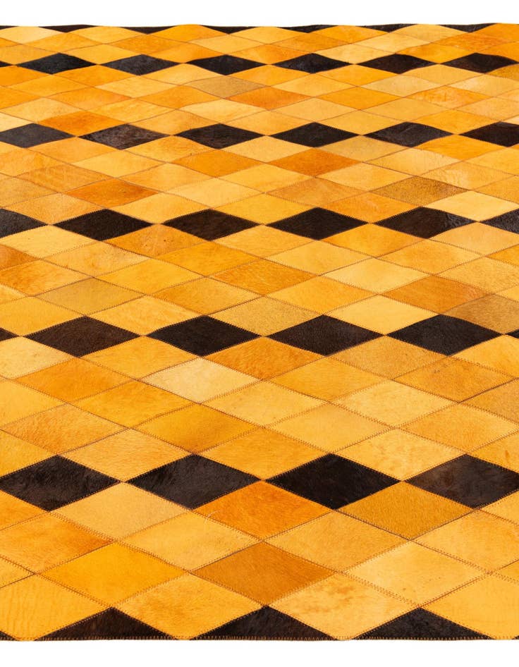 Detail image of  5' 1 x 8' Cowhide Stocks Rug