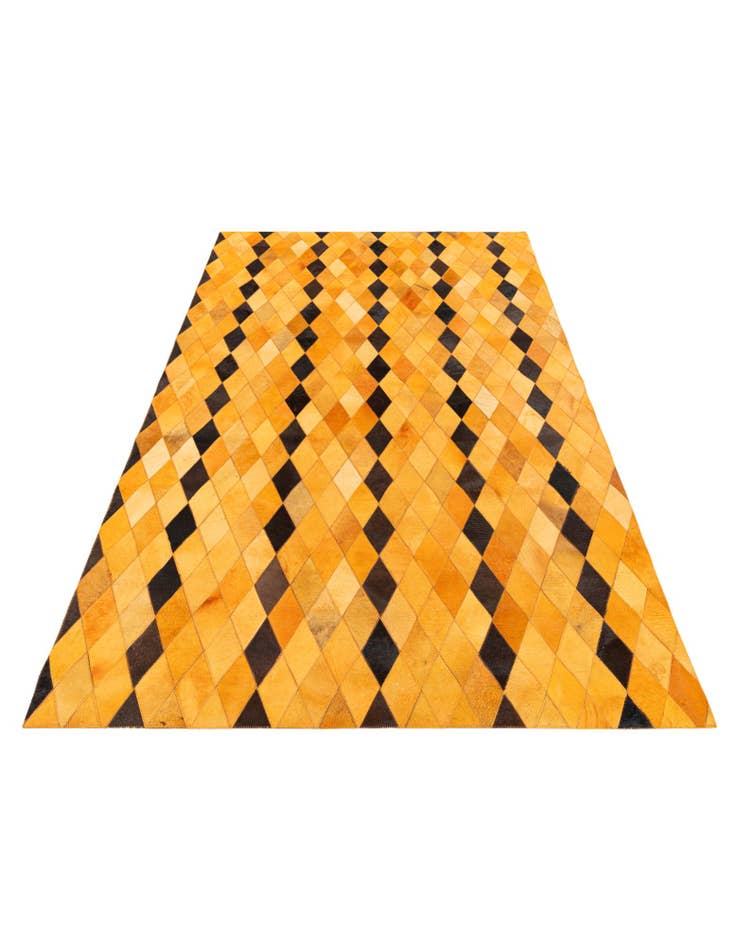 Detail image of  5' 1 x 7' 11 Cowhide Stocks Rug