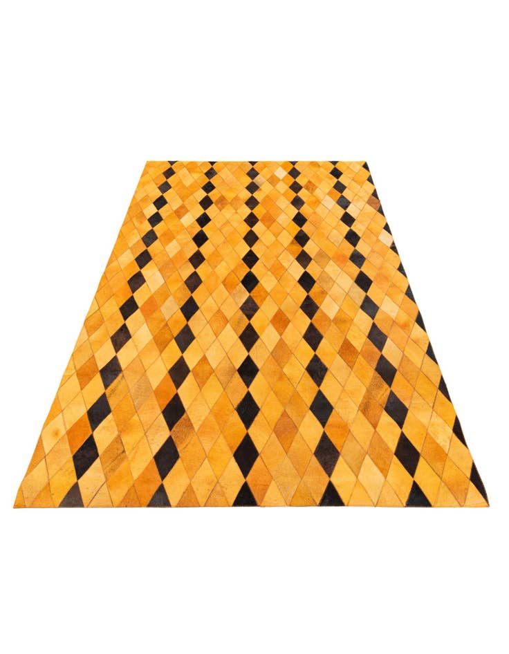 Detail image of  5' 1 x 8' Cowhide Stocks Rug