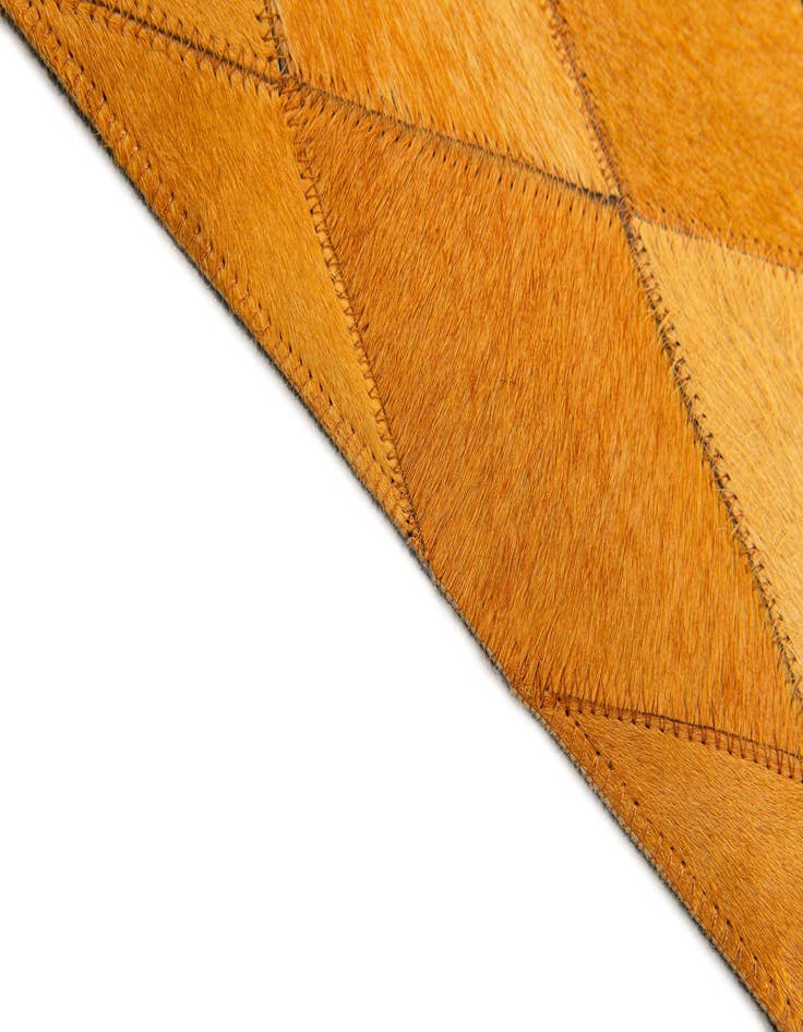 Detail image of  5' 1 x 8' Cowhide Stocks Rug