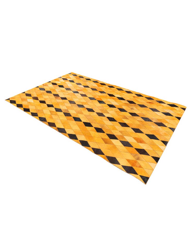 Detail image of  5' 1 x 8' Cowhide Stocks Rug