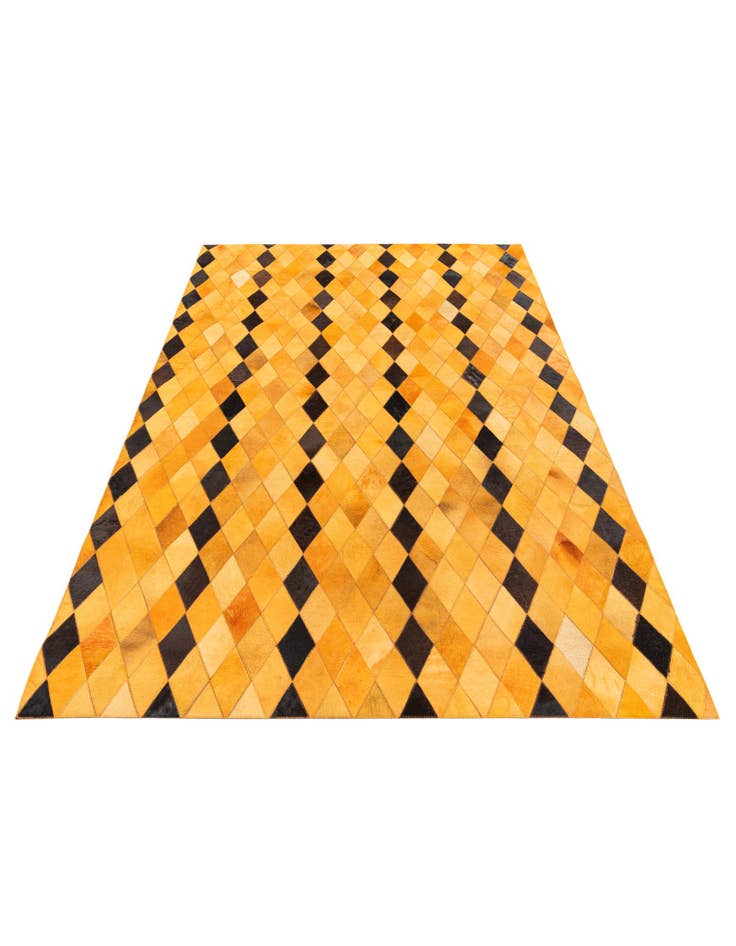 Detail image of  5' 1 x 8' Cowhide Stocks Rug