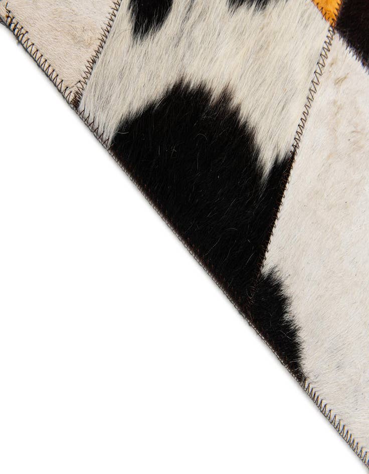 Detail image of  5' x 8' Cowhide Stocks Rug