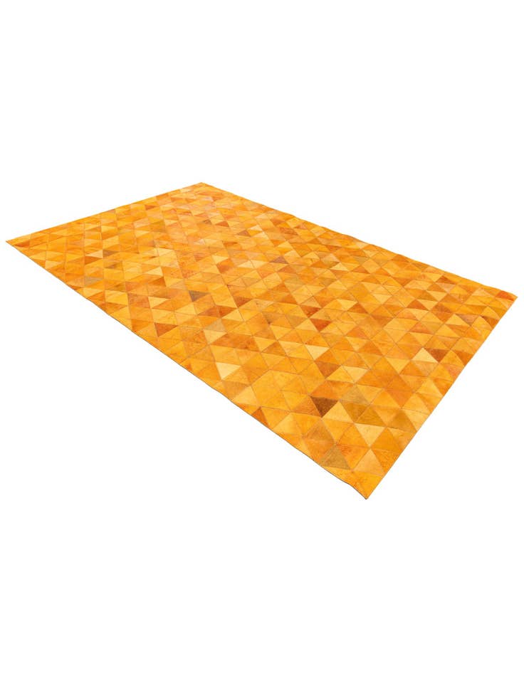 Detail image of  5' 2 x 8' 1 Cowhide Stocks Rug