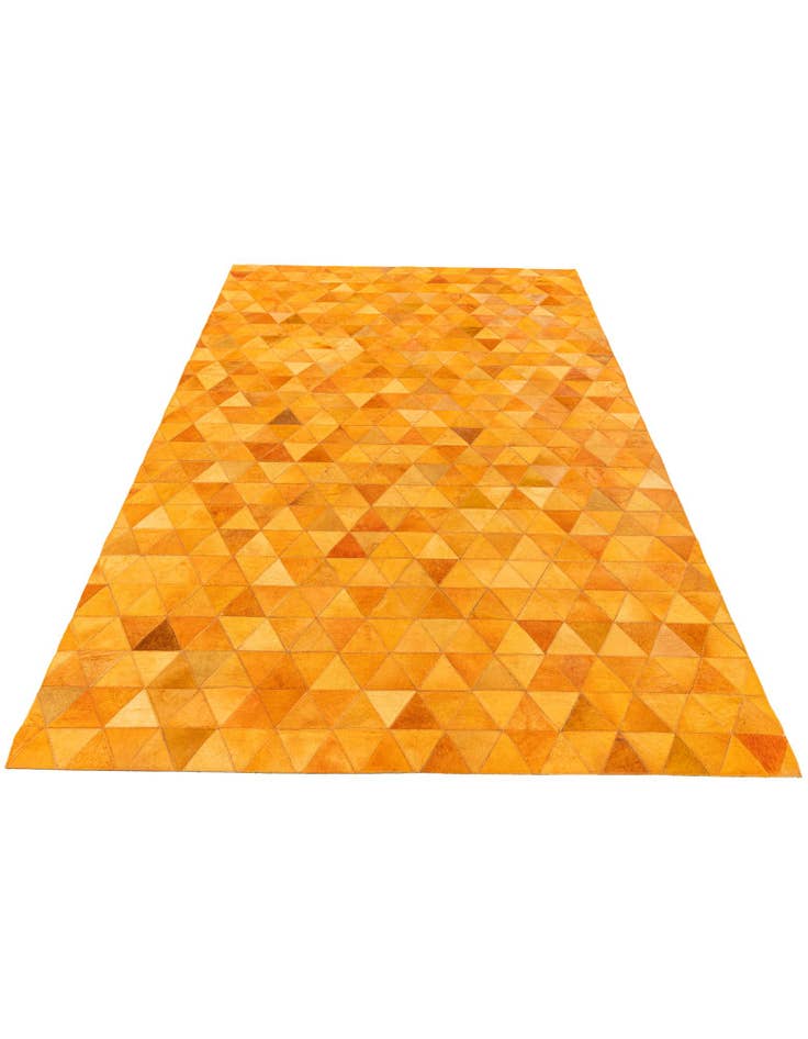 Detail image of  5' 2 x 8' 1 Cowhide Stocks Rug