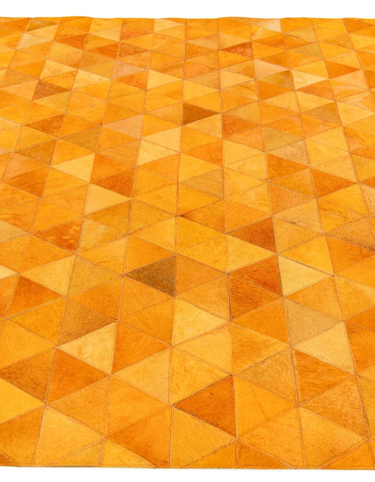 Detail image of  5' 2 x 8' 1 Cowhide Stocks Rug