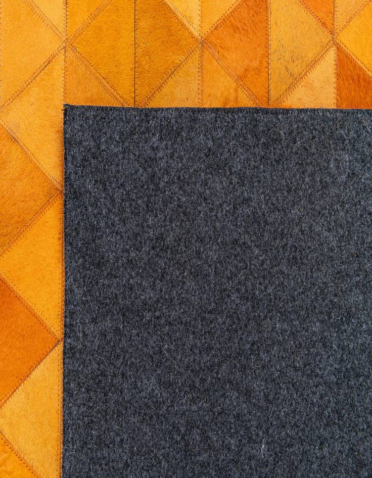 Detail image of  5' 2 x 8' 1 Cowhide Stocks Rug