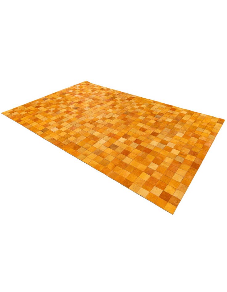 Detail image of  5' 3 x 8' 2 Cowhide Stocks Rug