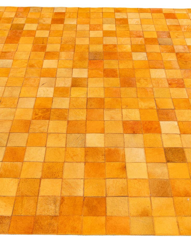 Detail image of  5' 3 x 8' 2 Cowhide Stocks Rug