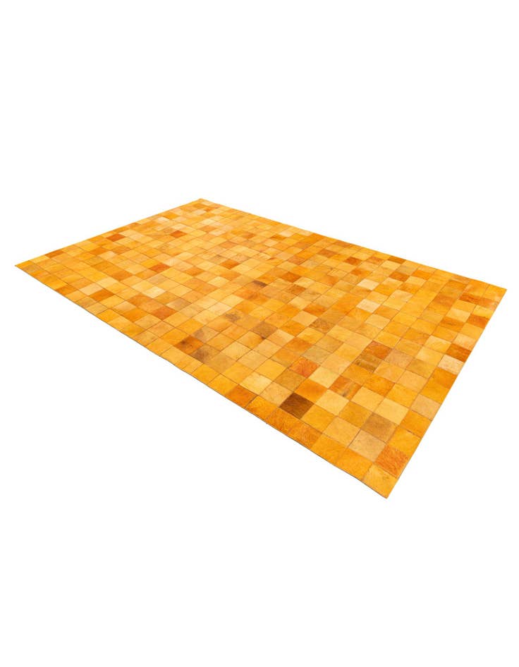 Detail image of  5' 2 x 8' Cowhide Stocks Rug